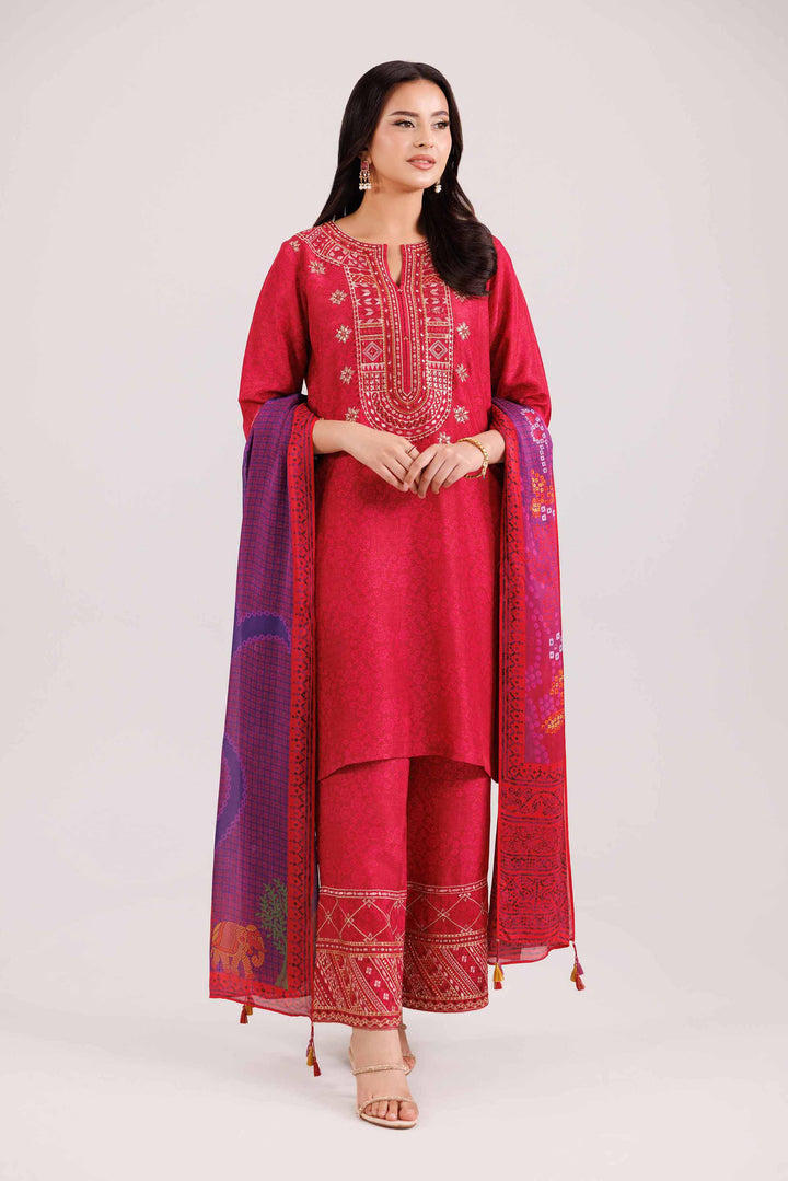 3 Piece - Printed Embroidered Suit - KFW25-103Shop 