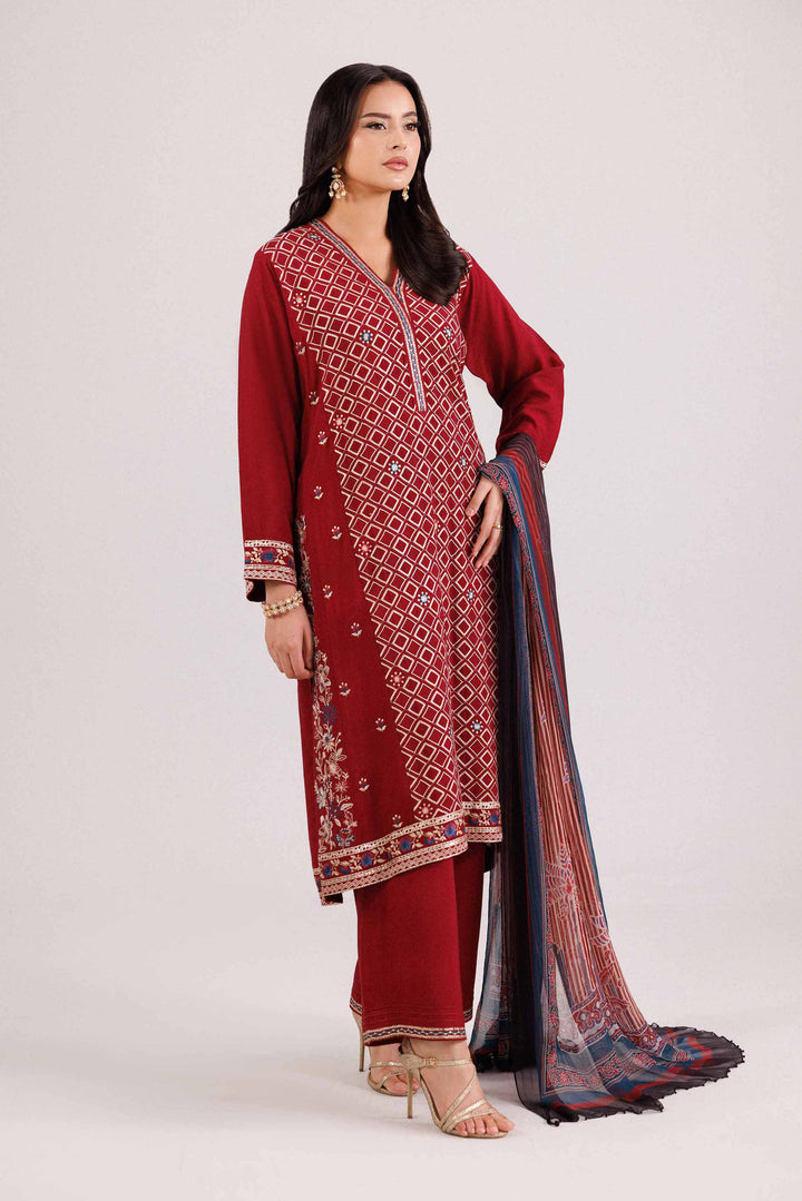 3 Piece - Printed Embroidered Suit - KFW25-104 for Women - Pret Collection | Nishat | Shop Online