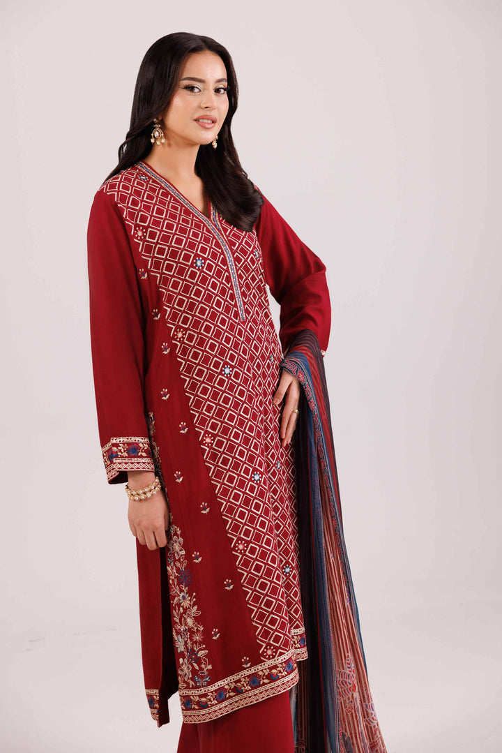 3 Piece - Printed Embroidered Suit - KFW25-104 for Women - Pret Collection | Nishat | Shop Online