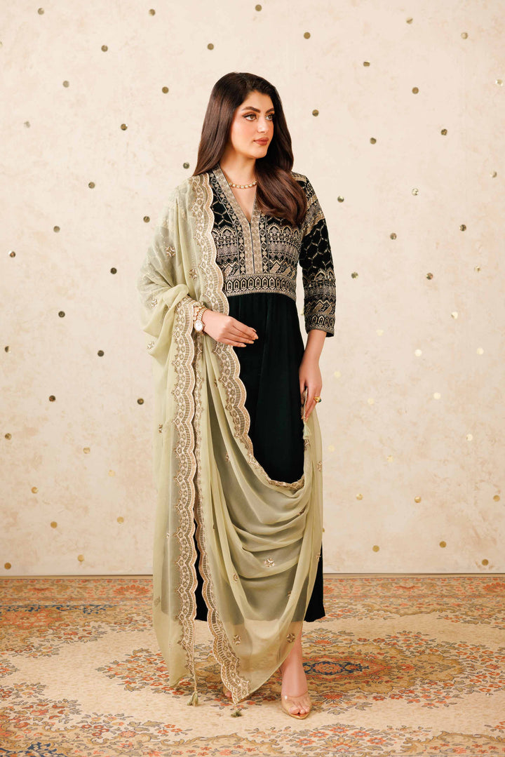 2 Piece - Embroidered Suit - KFW25-12 Luxury Pret Cross Season Edit 2025