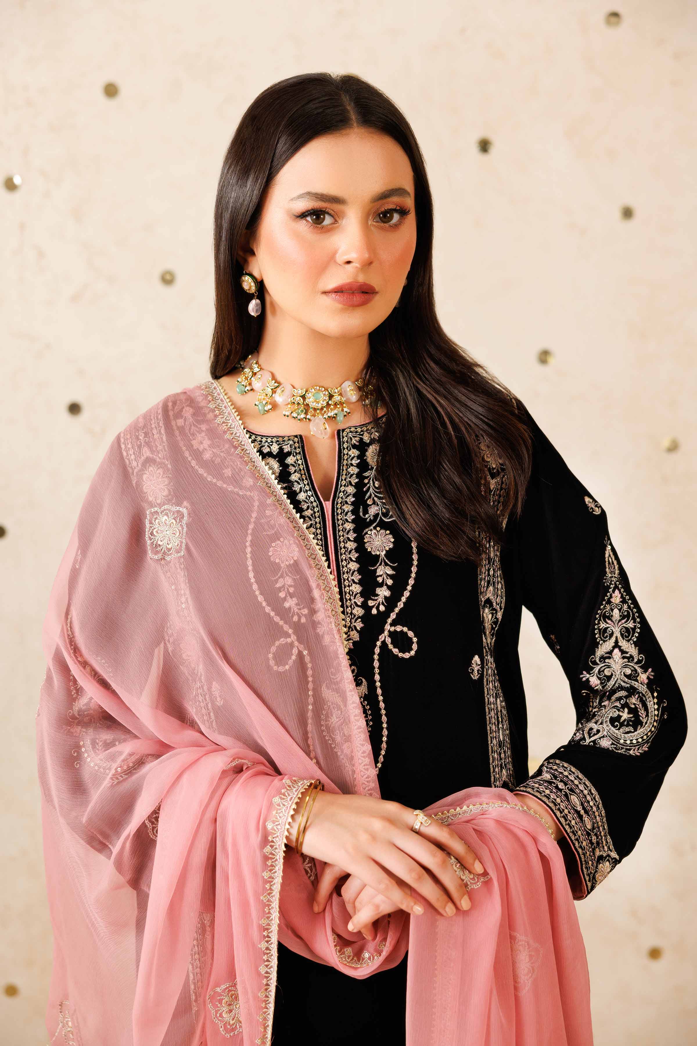 3 Piece - Embroidered Suit - KFW25-13