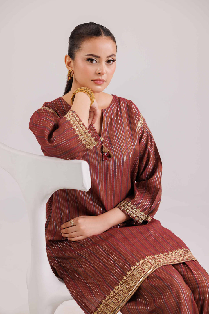 2 Piece - Embroidered Suit - KFW25-139 for Women - Pret Collection | Nishat | Shop Online