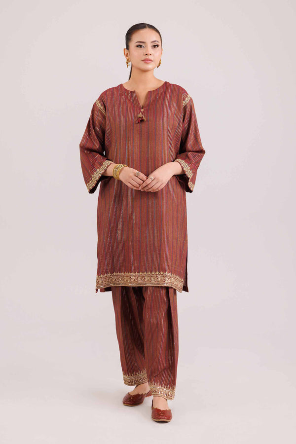 2 Piece - Embroidered Suit - KFW25-139 for Women - Pret Collection | Nishat | Shop Online