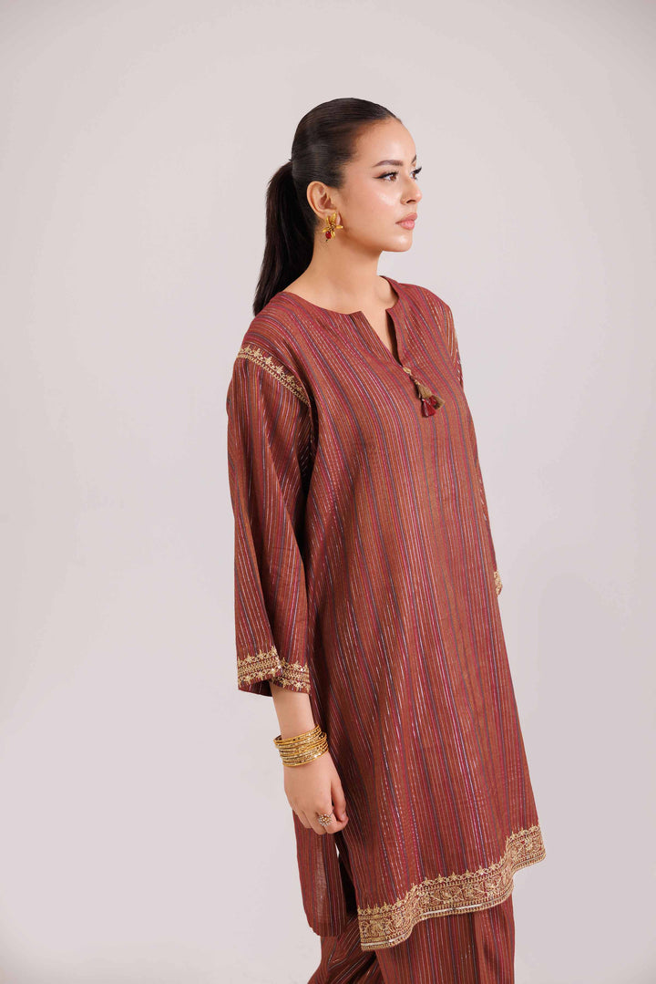 2 Piece - Embroidered Suit - KFW25-139 for Women - Pret Collection | Nishat | Shop Online