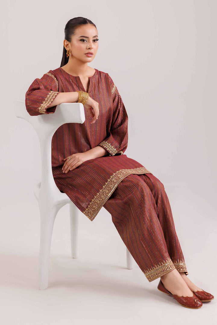 2 Piece - Embroidered Suit - KFW25-139 for Women - Pret Collection | Nishat | Shop Online