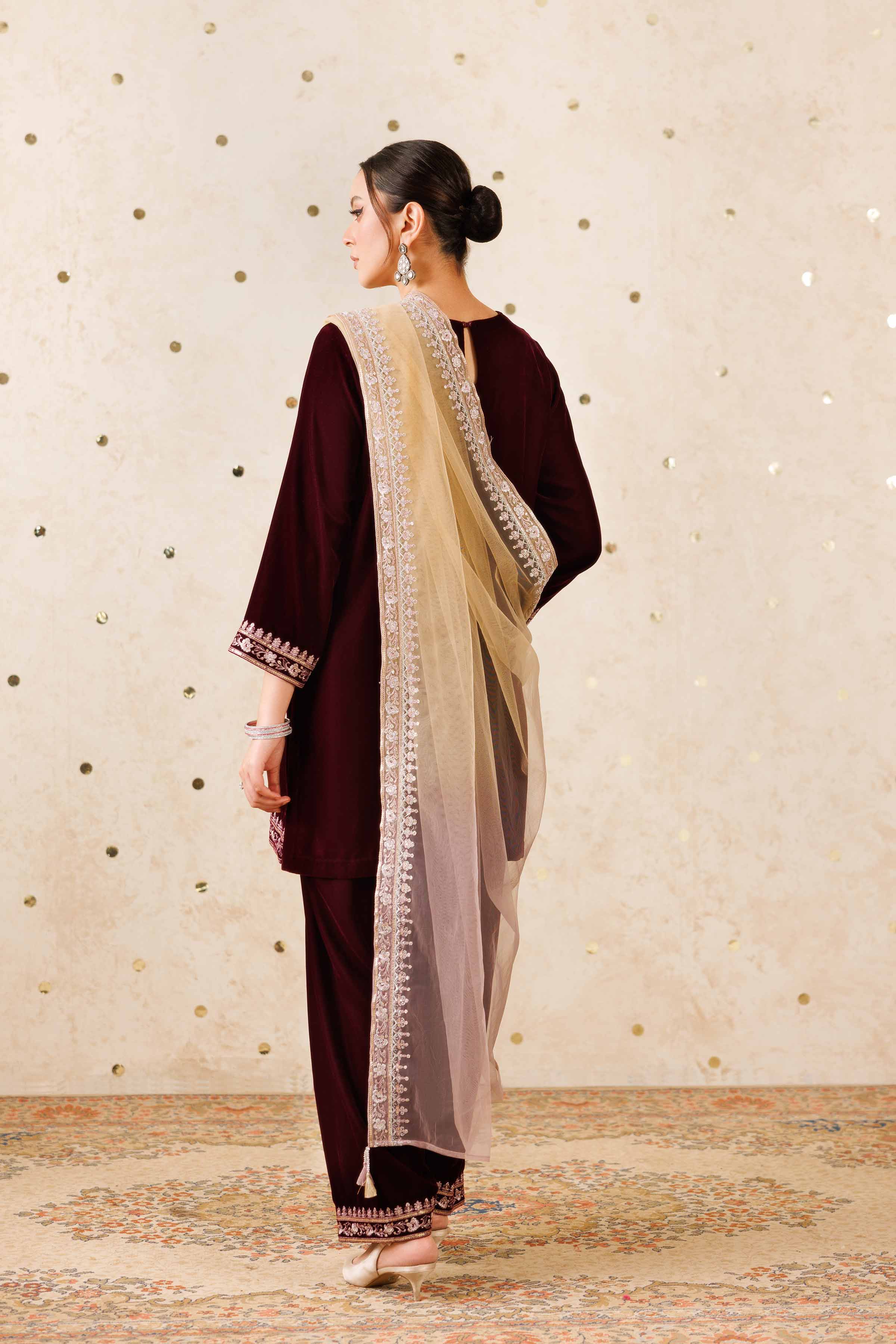 3 Piece - Embroidered Suit - KFW25-15 Luxury Pret Cross Season Edit 2025