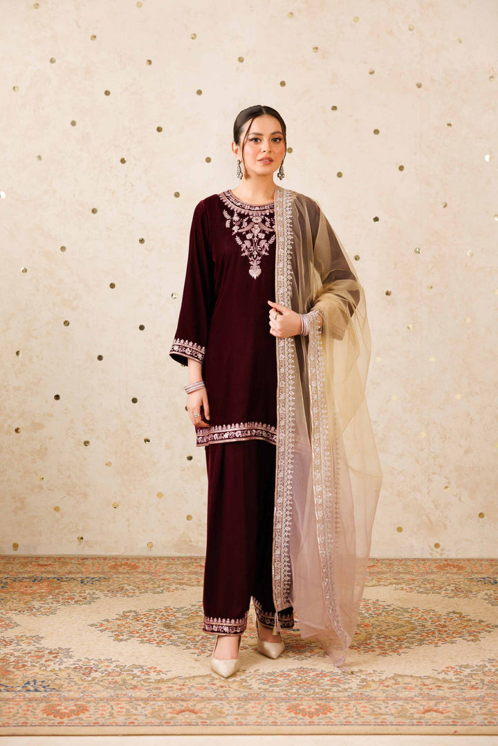 3 Piece - Embroidered Suit - KFW25-15 Luxury Pret Cross Season Edit 2025