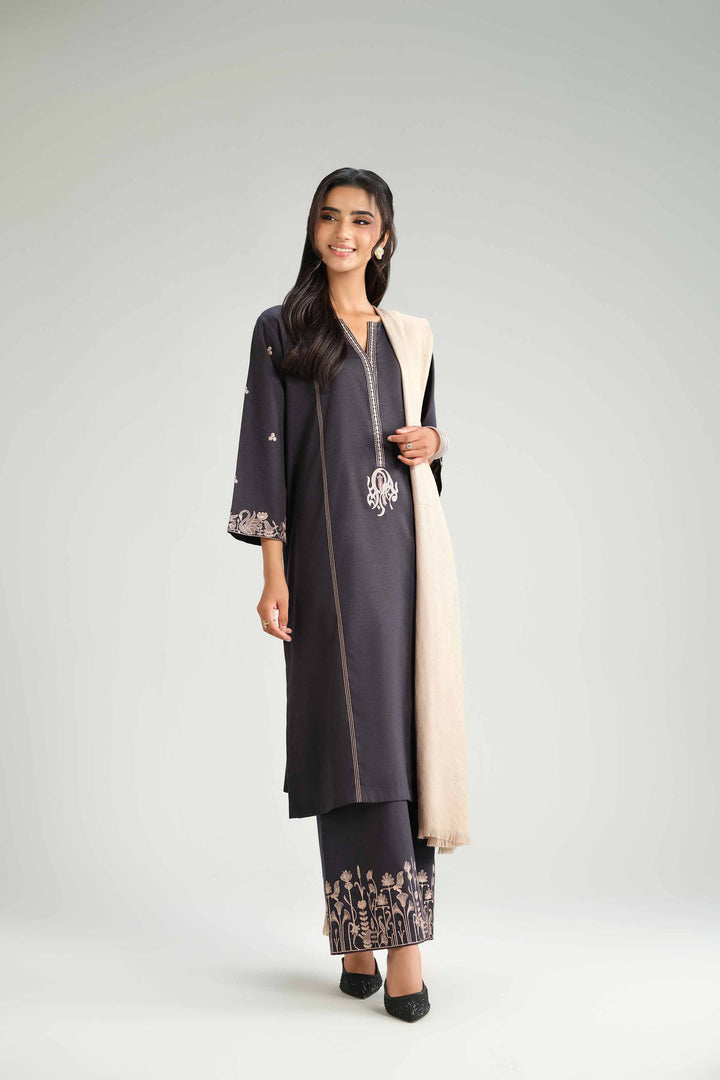 3 Piece - Embroidered Suit - KFW25-160 for Women - Pret Collection | Nishat | Shop Online