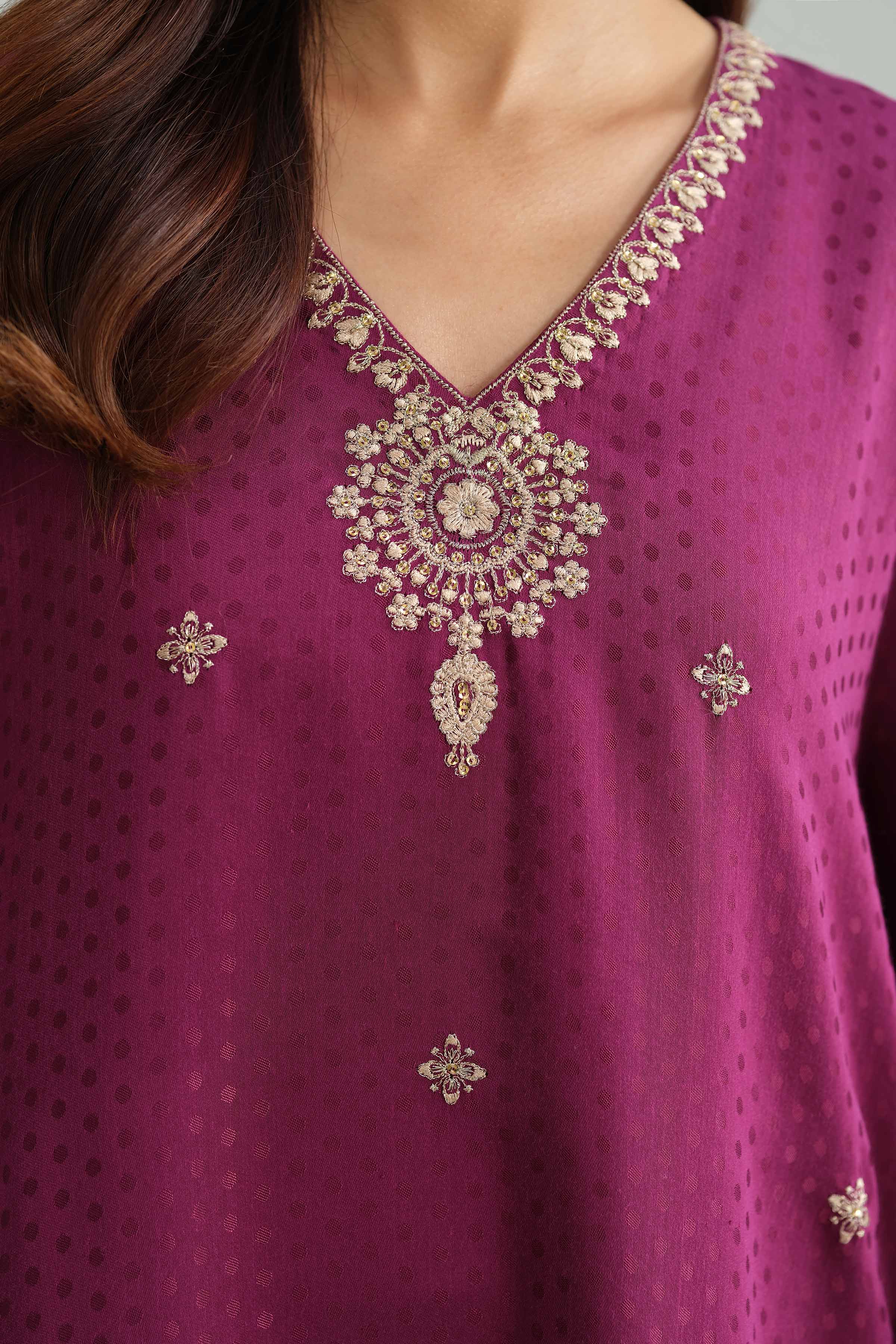2 Piece - Embroidered Suit - KFW25-161 Luxury Pret Cross Season Edit 2025