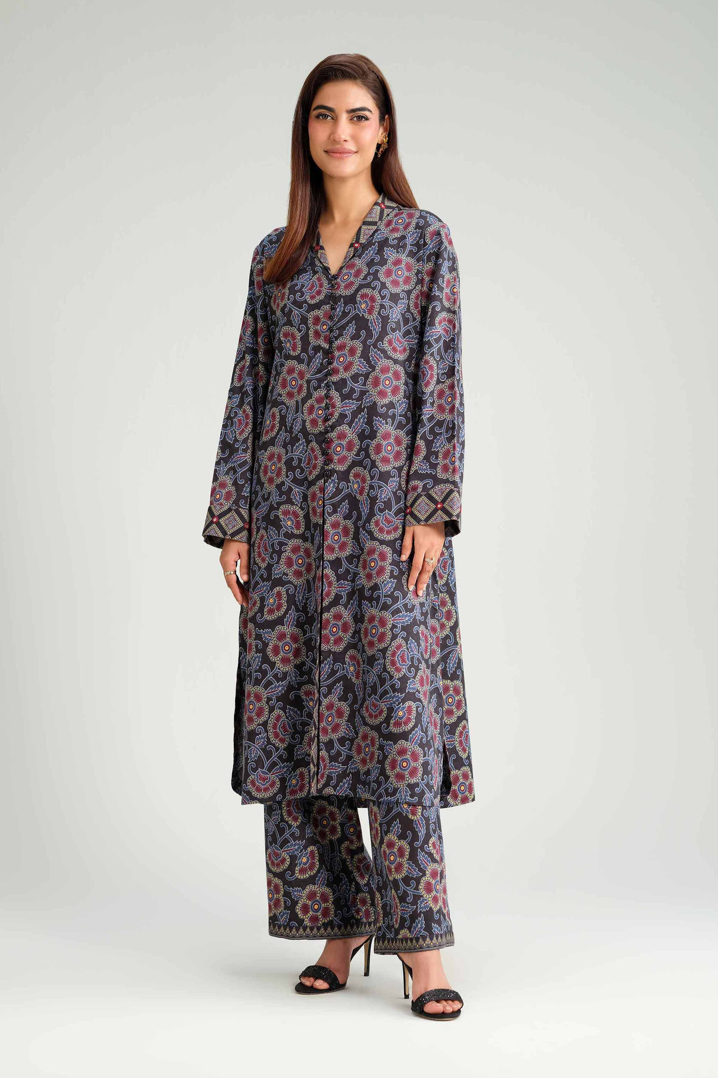 2 Piece - Printed Suit - KFW25-165 for Women - Pret Collection | Nishat | Shop Online