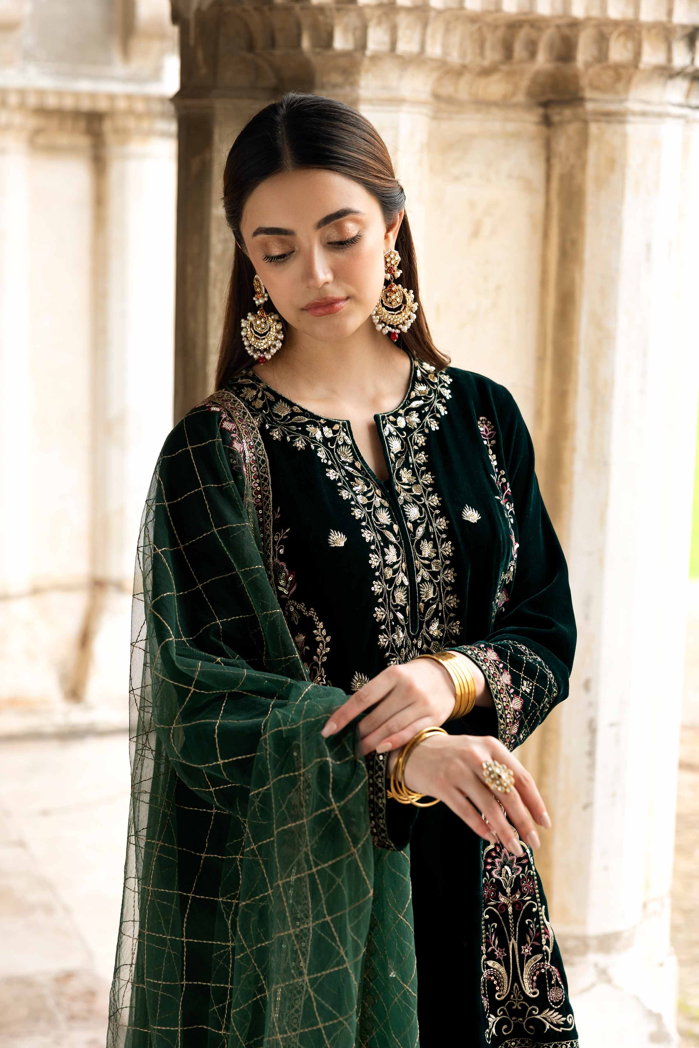 3 Piece - Embroidered Suit - KFW25-16 for Women - Pret Collection | Nishat | Shop Online