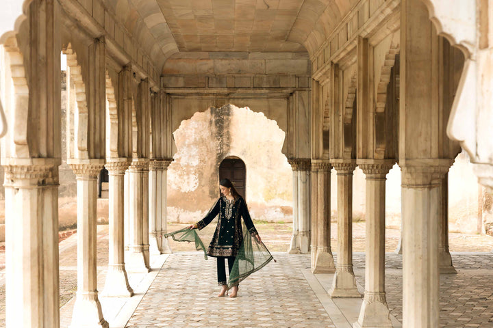 3 Piece - Embroidered Suit - KFW25-16 for Women - Pret Collection | Nishat | Shop Online