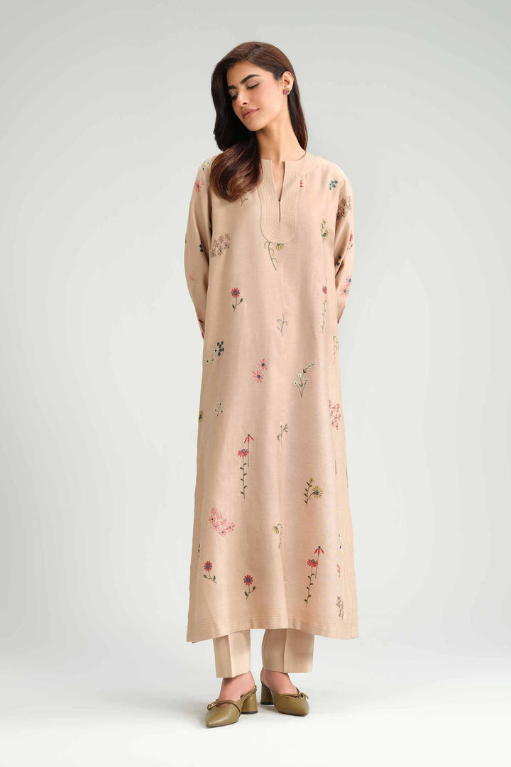 2 Piece - Embroidered Suit - KFW25-171 for Women - Pret Collection | Nishat | Shop Online