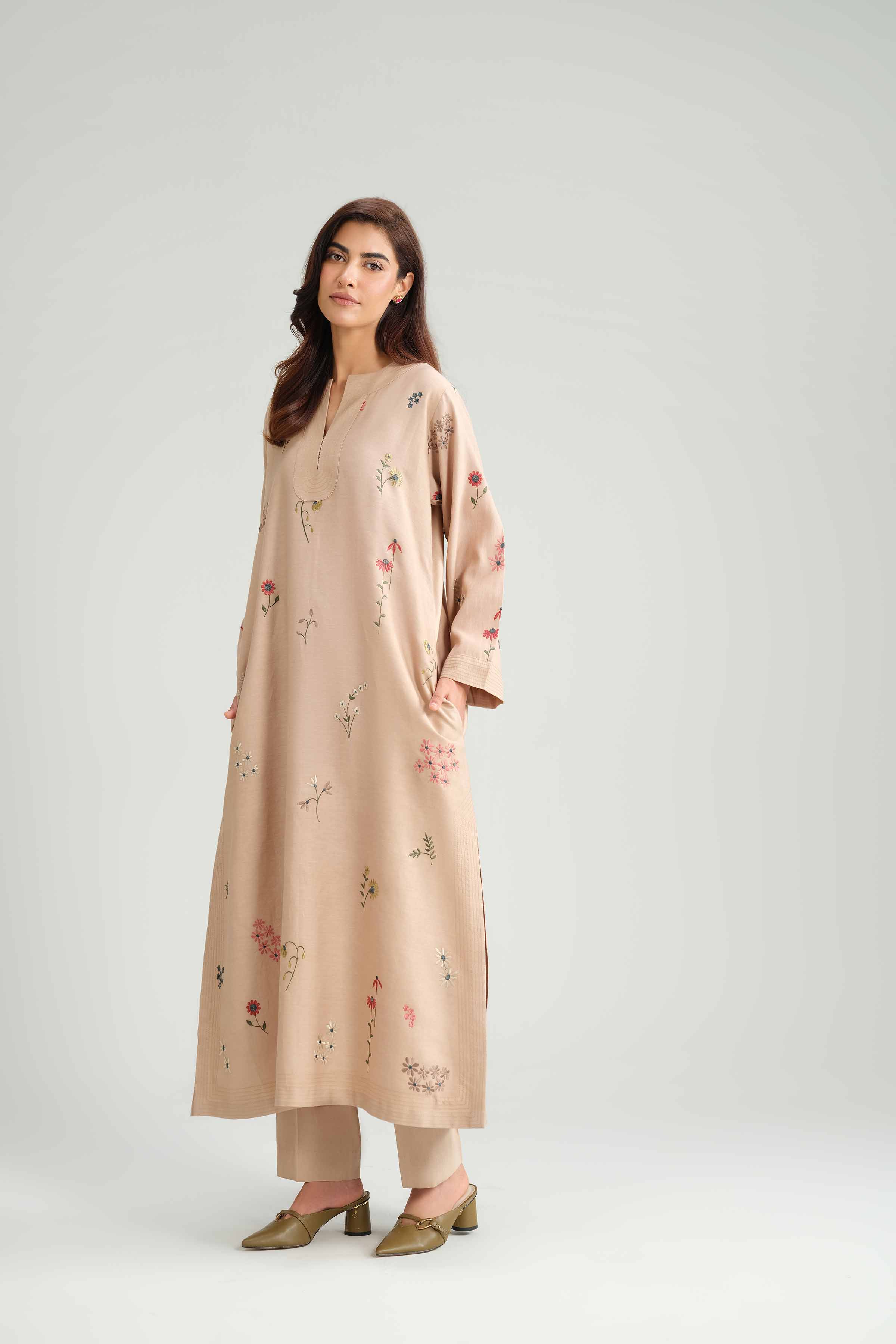 2 Piece - Embroidered Suit - KFW25-171 for Women - Pret Collection | Nishat | Shop Online