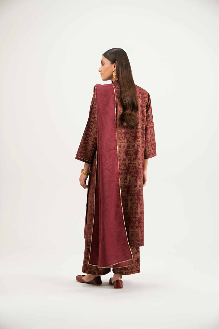 3 Piece - Printed Suit - KFW25-172 for Women - Pret Collection | Nishat | Shop Online