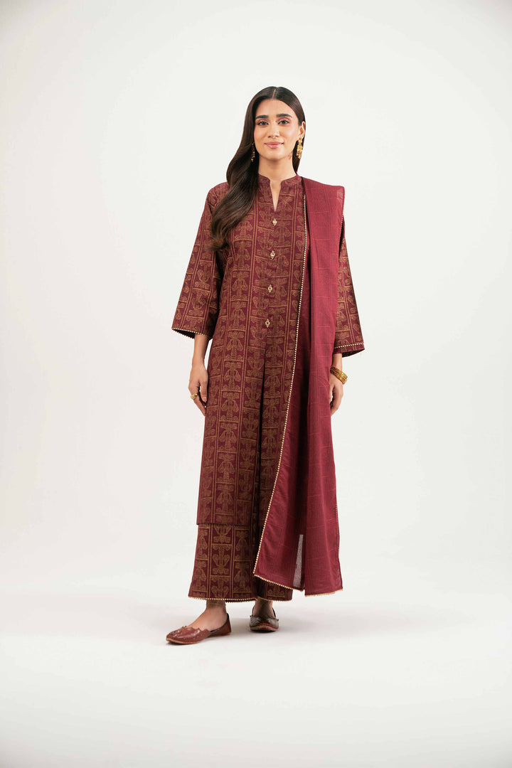 3 Piece - Printed Suit - KFW25-172 for Women - Pret Collection | Nishat | Shop Online