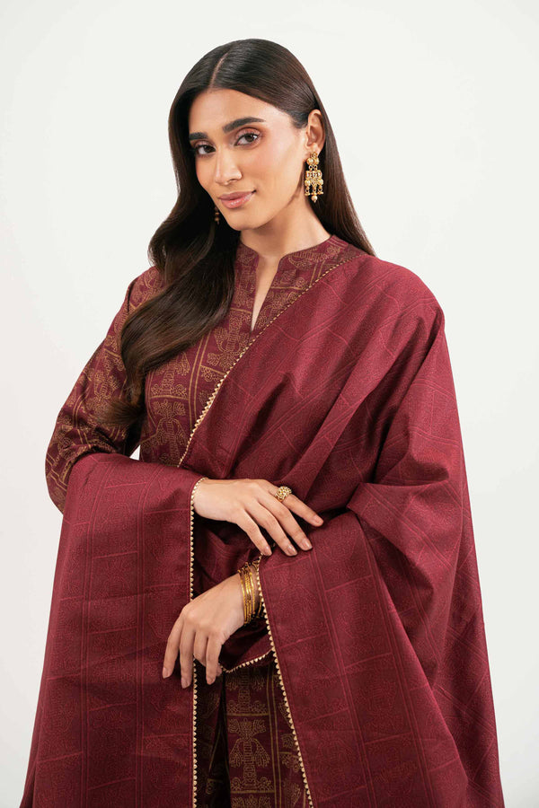 3 Piece - Printed Suit - KFW25-172 for Women - Pret Collection | Nishat | Shop Online