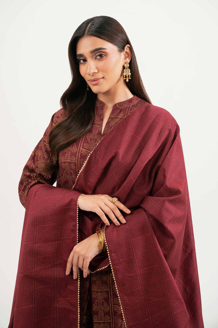 3 Piece - Printed Suit - KFW25-172 for Women - Pret Collection | Nishat | Shop Online