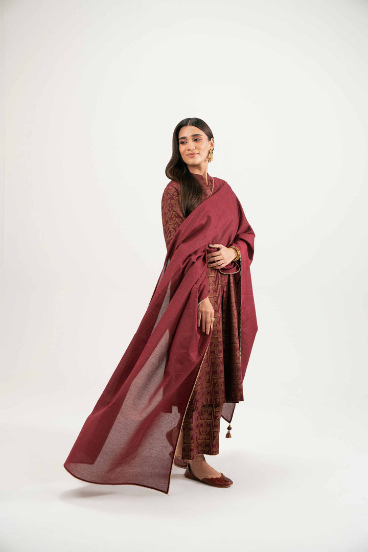 3 Piece - Printed Suit - KFW25-172 for Women - Pret Collection | Nishat | Shop Online