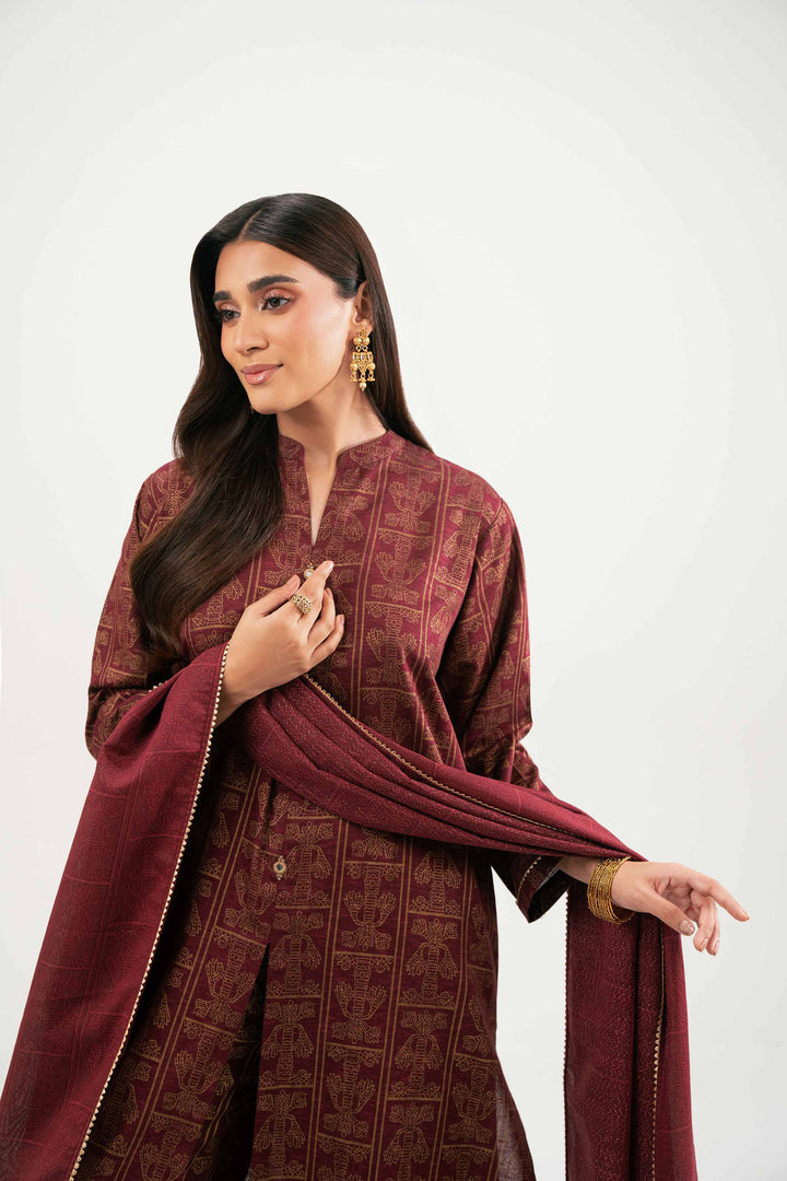 3 Piece - Printed Suit - KFW25-172 for Women - Pret Collection | Nishat | Shop Online