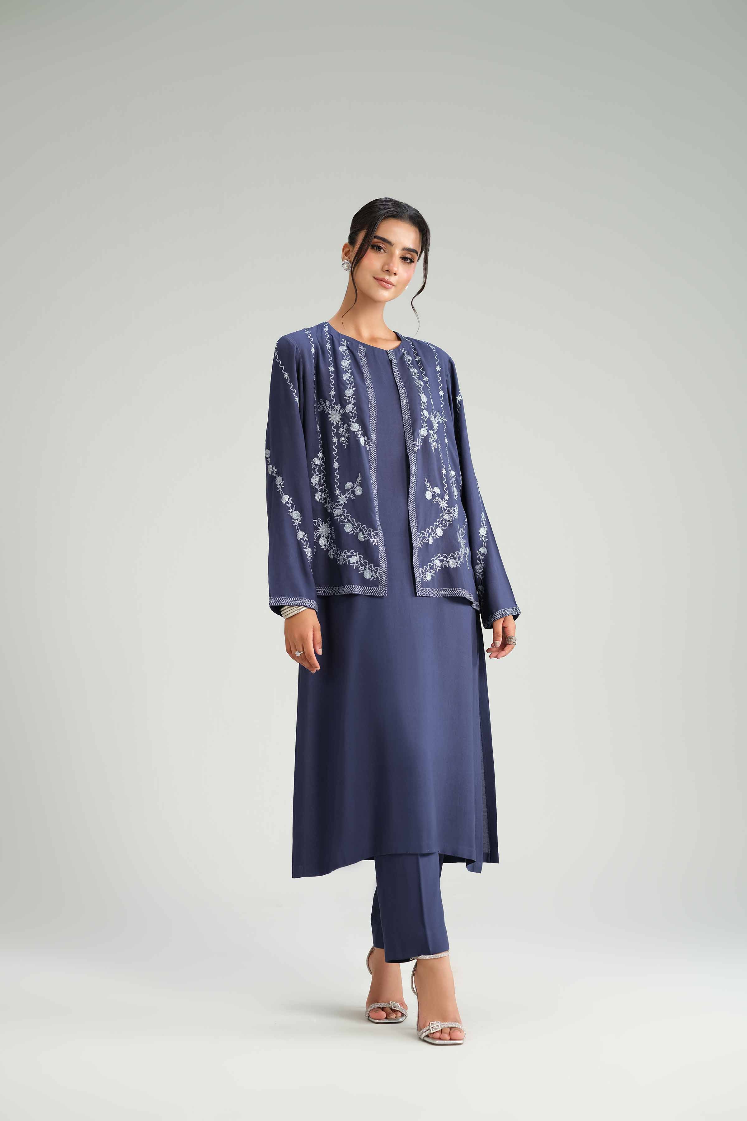 3 Piece - Embroidered Suit - KFW25-178 for Women - Pret Collection | Nishat | Shop Online
