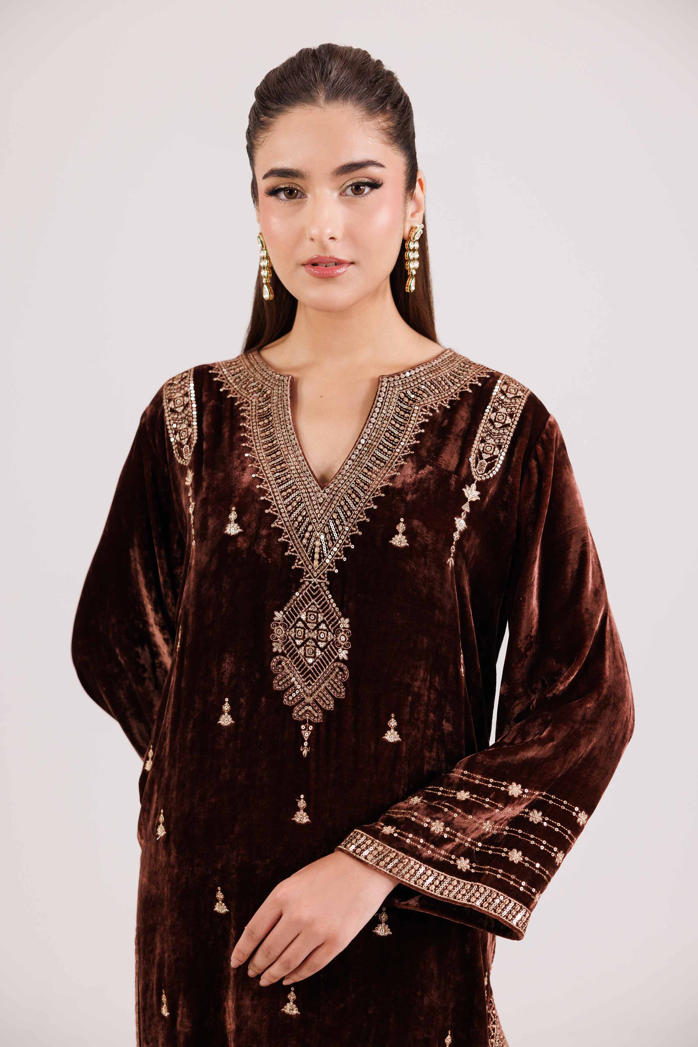 2 Piece - Embroidered Suit - KFW25-18 for Women - Pret Collection | Nishat | Shop Online