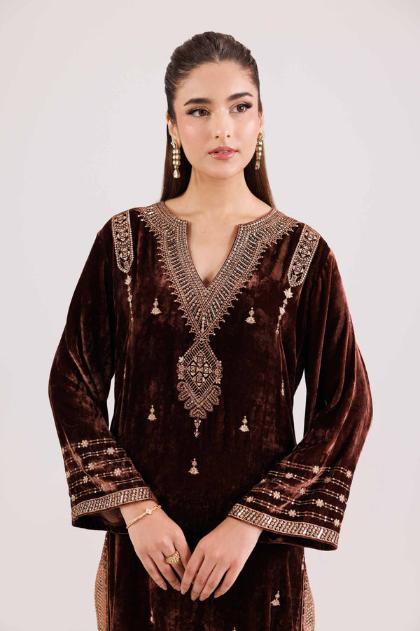 2 Piece - Embroidered Suit - KFW25-18 for Women - Pret Collection | Nishat | Shop Online