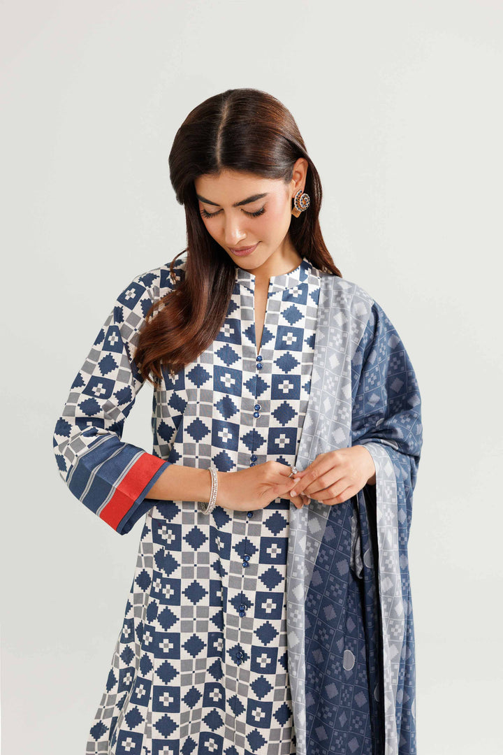 3 Piece - Printed Suit - KFW25-182 for Women - Pret Collection | Nishat | Shop Online