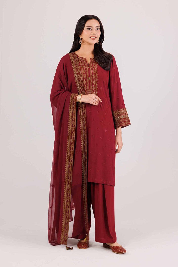 3 Piece - Embroidered Suit - KFW25-194 for Women - Pret Collection | Nishat | Shop Online