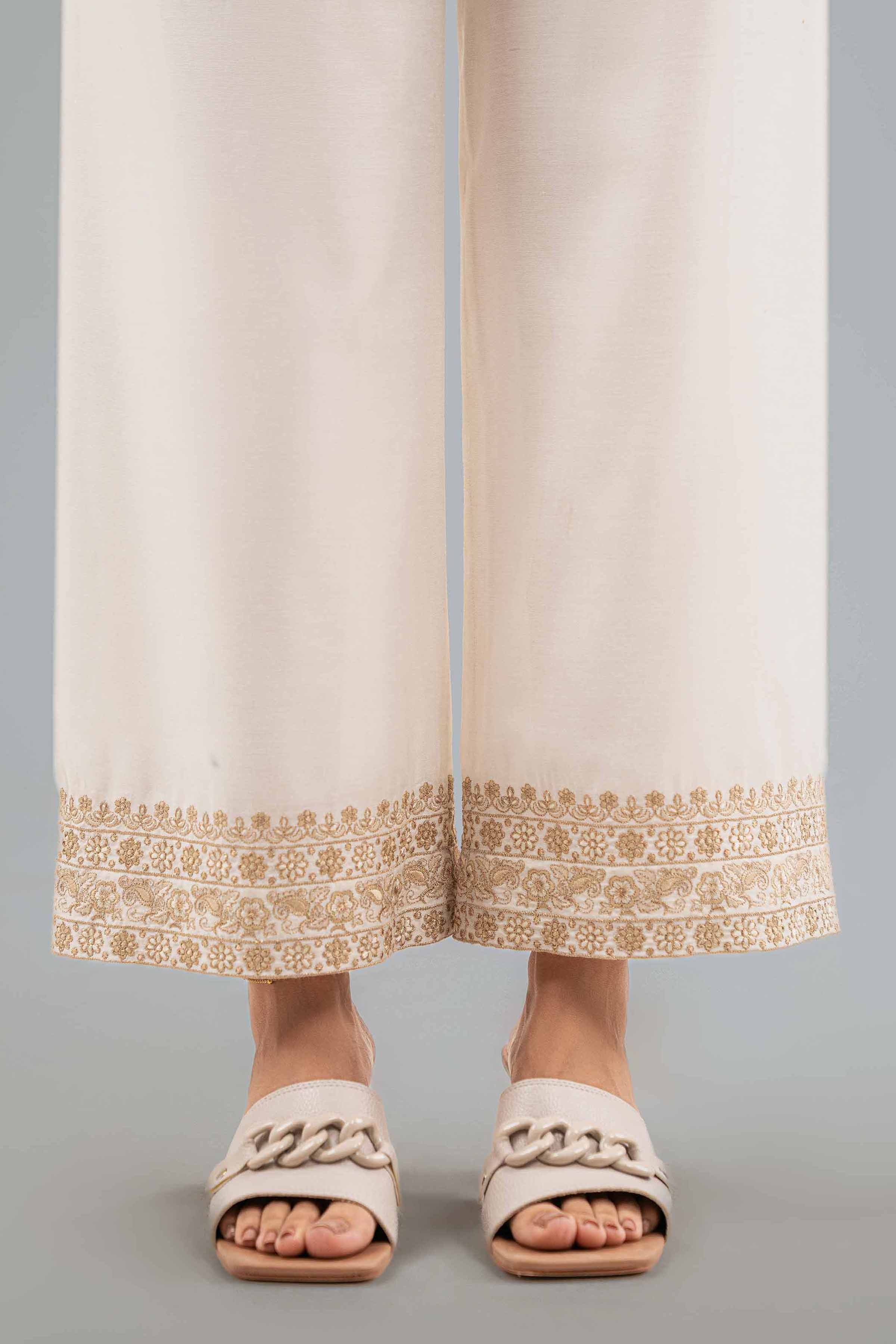 Embroidered Pants - KFW25-197 for Women - Pret Collection | Nishat | Shop Online