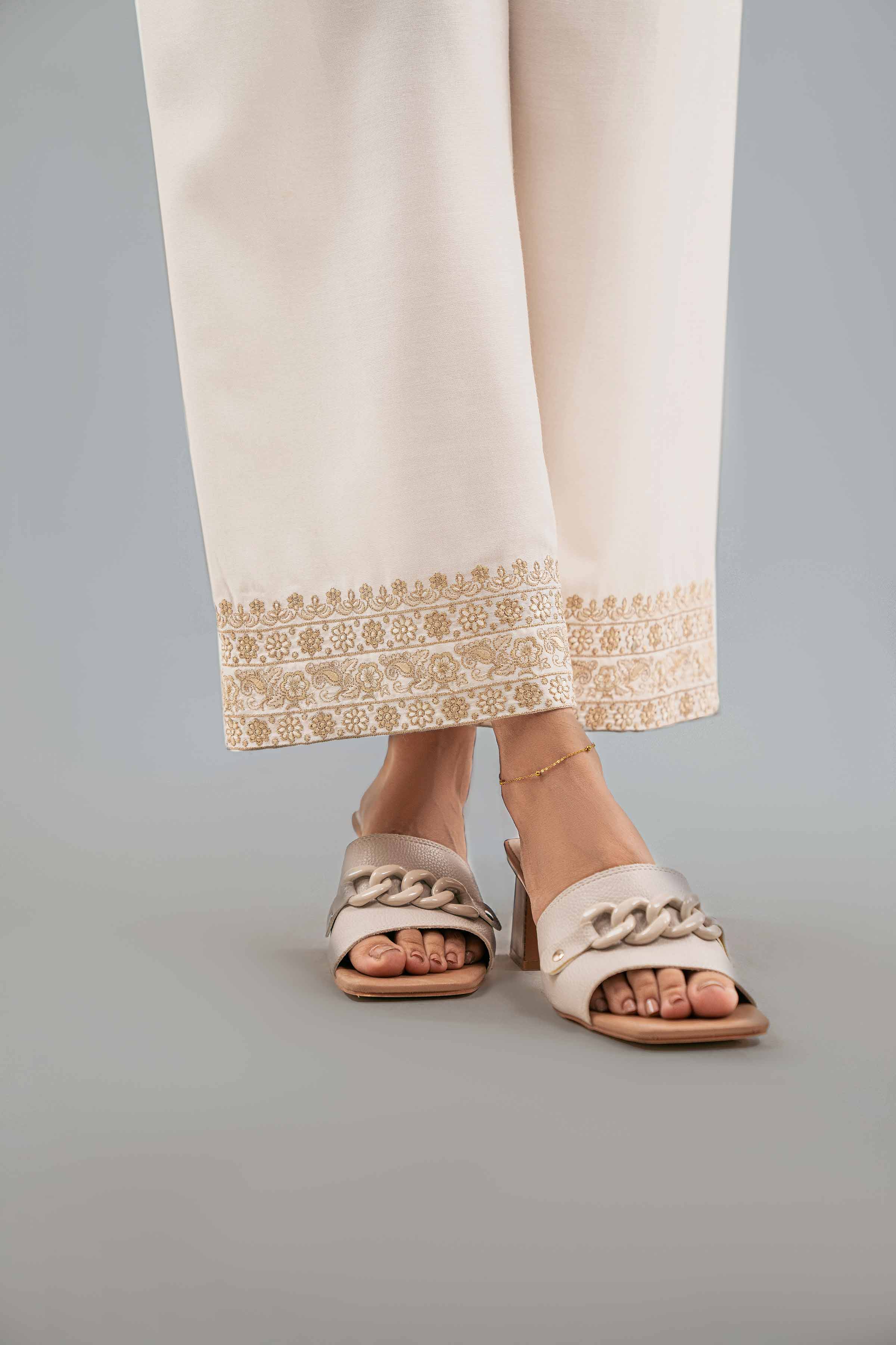 Embroidered Pants - KFW25-197 for Women - Pret Collection | Nishat | Shop Online