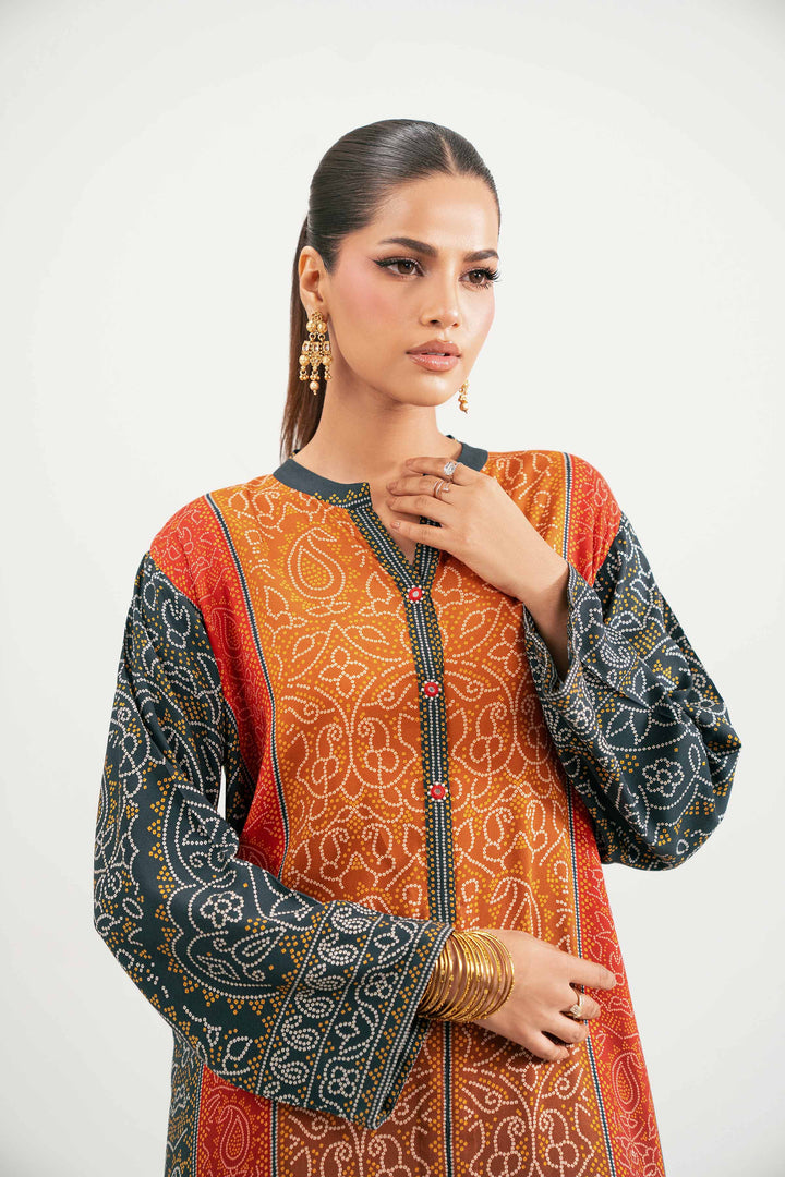 2 Piece - Printed Suit - KFW25-217 for Women - Pret Collection | Nishat | Shop Online