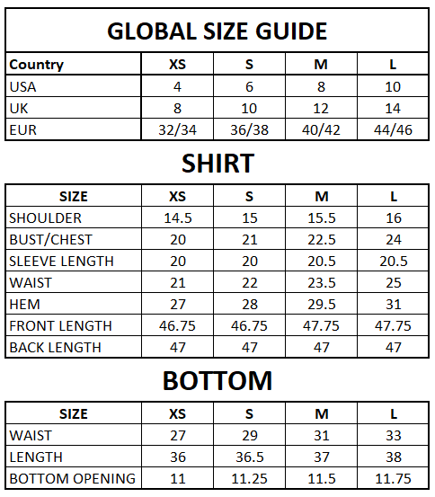 Size Guide