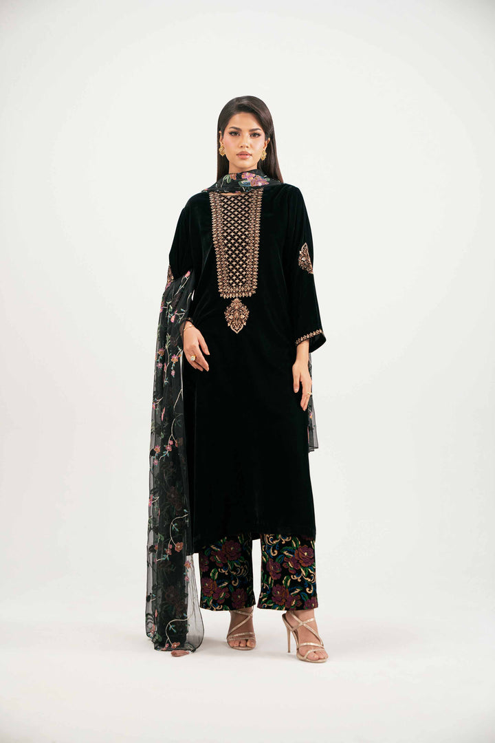 3 Piece - Printed Embroidered Suit - KFW25-22 for Women - Pret Collection | Nishat | Shop Online