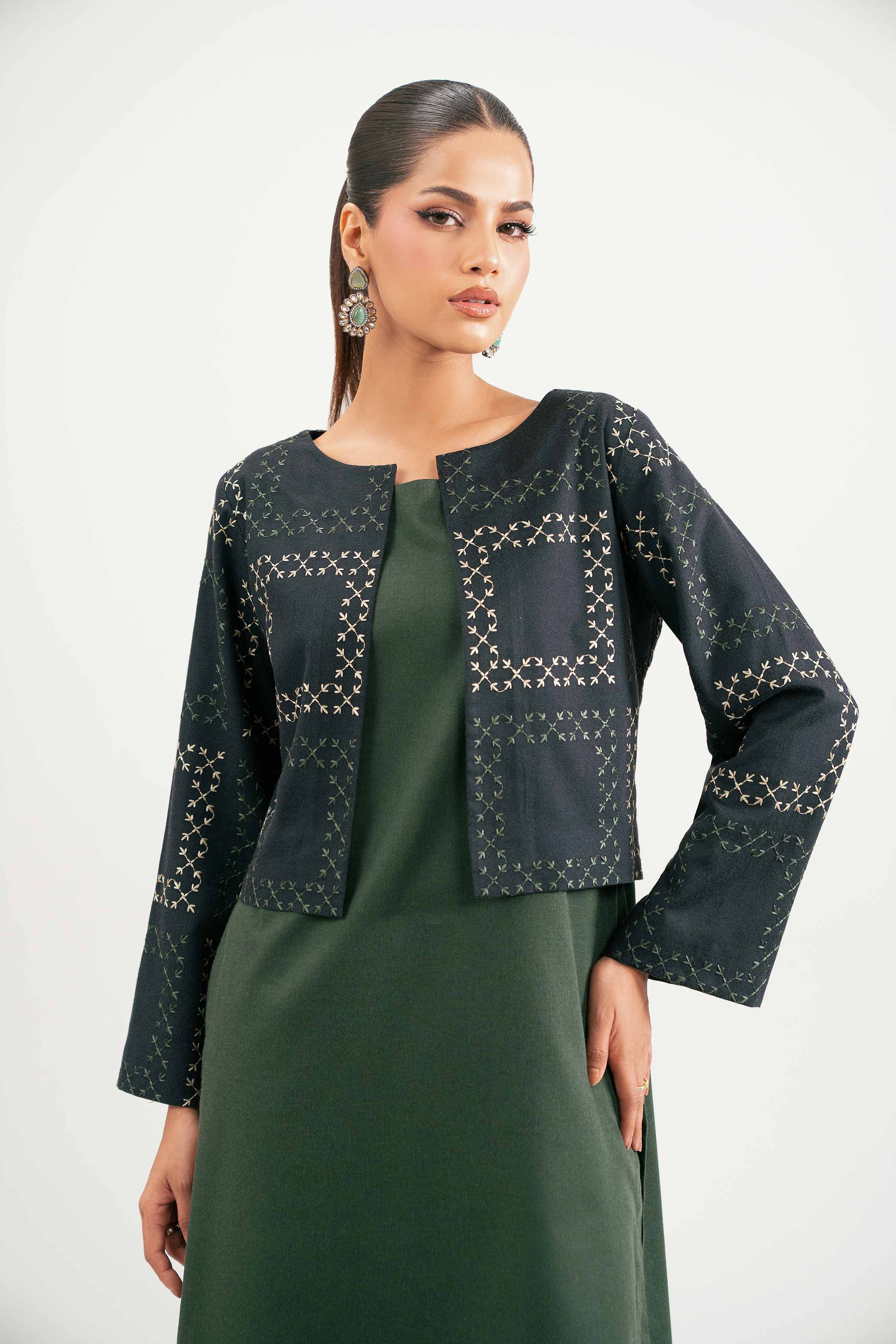 3 Piece - Embroidered Suit - KFW25-221