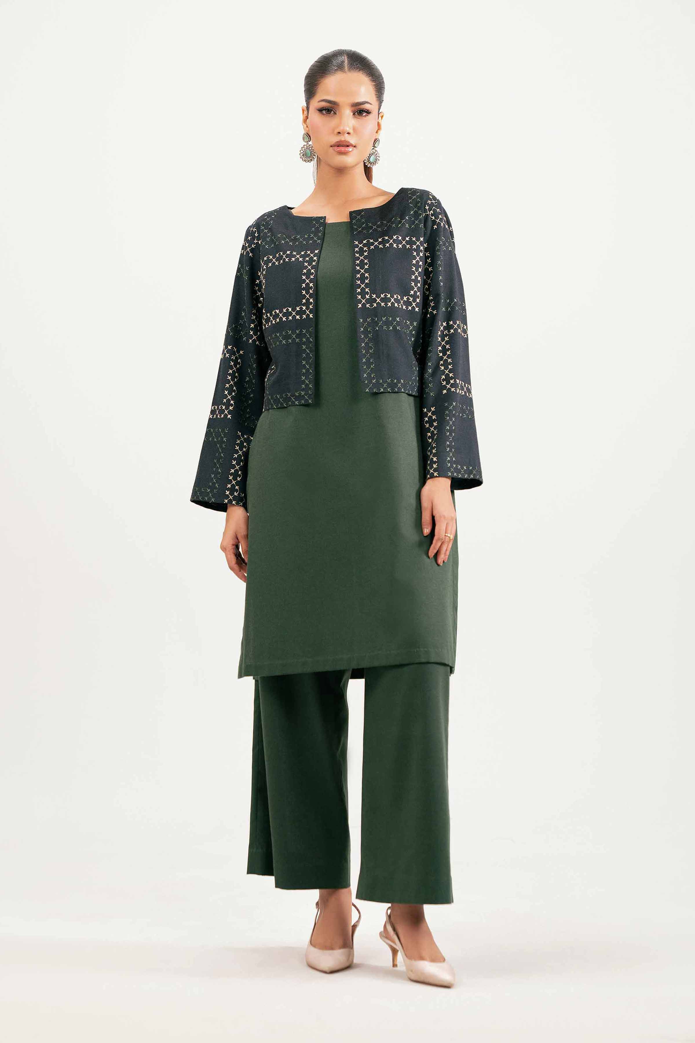 3 Piece - Embroidered Suit - KFW25-221