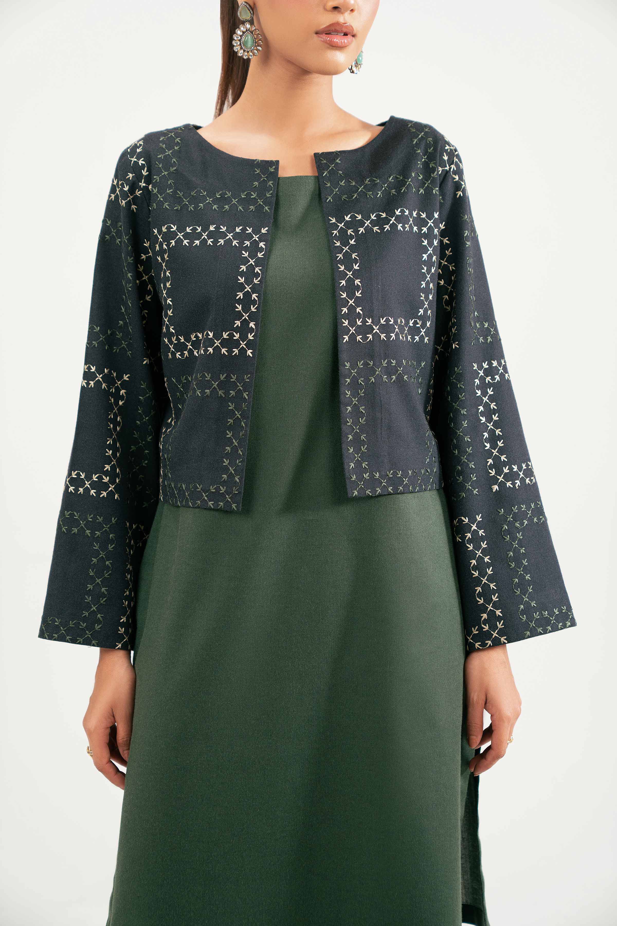 3 Piece - Embroidered Suit - KFW25-221
