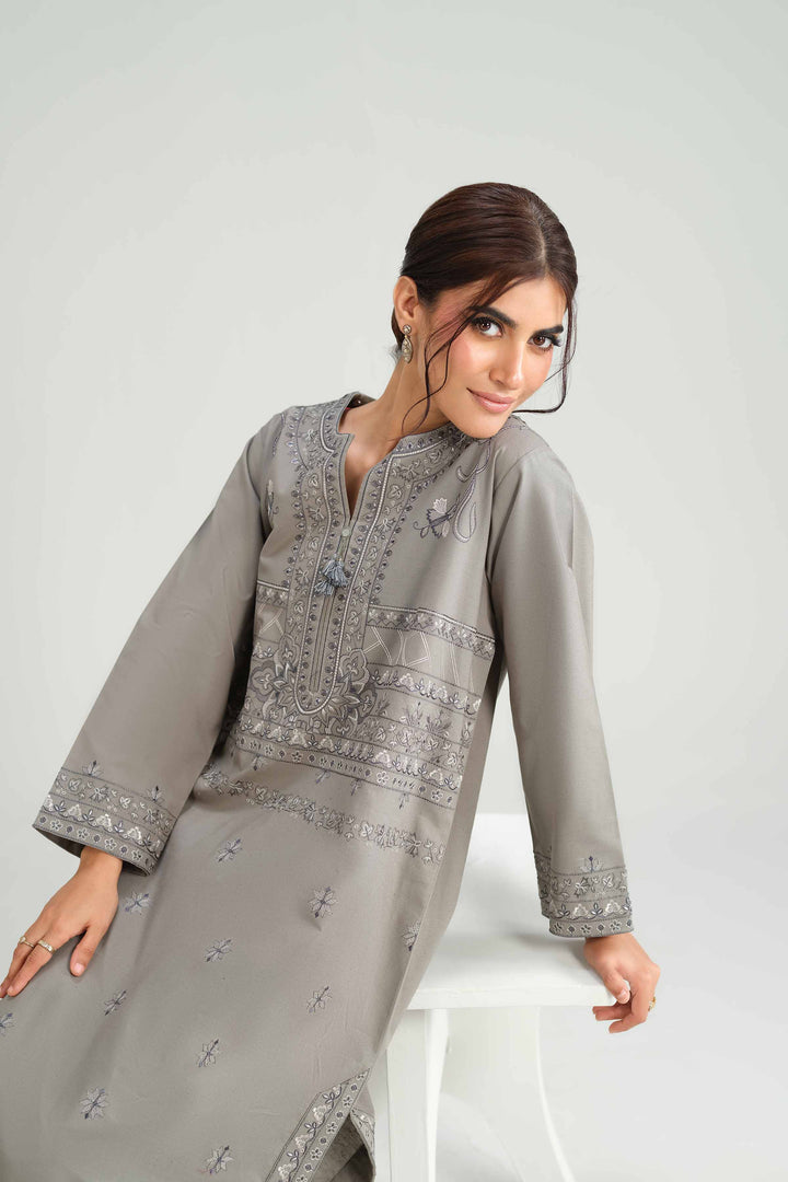 2 Piece - Embroidered Suit - KFW25-225 for Women - Pret Collection | Nishat | Shop Online