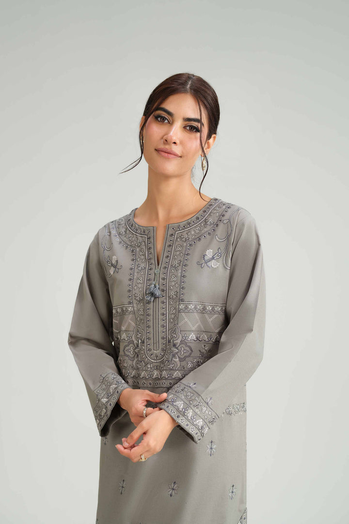2 Piece - Embroidered Suit - KFW25-225 for Women - Pret Collection | Nishat | Shop Online