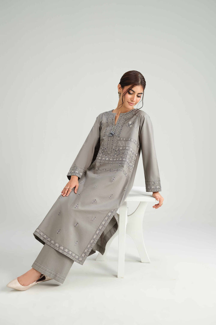 2 Piece - Embroidered Suit - KFW25-225 for Women - Pret Collection | Nishat | Shop Online