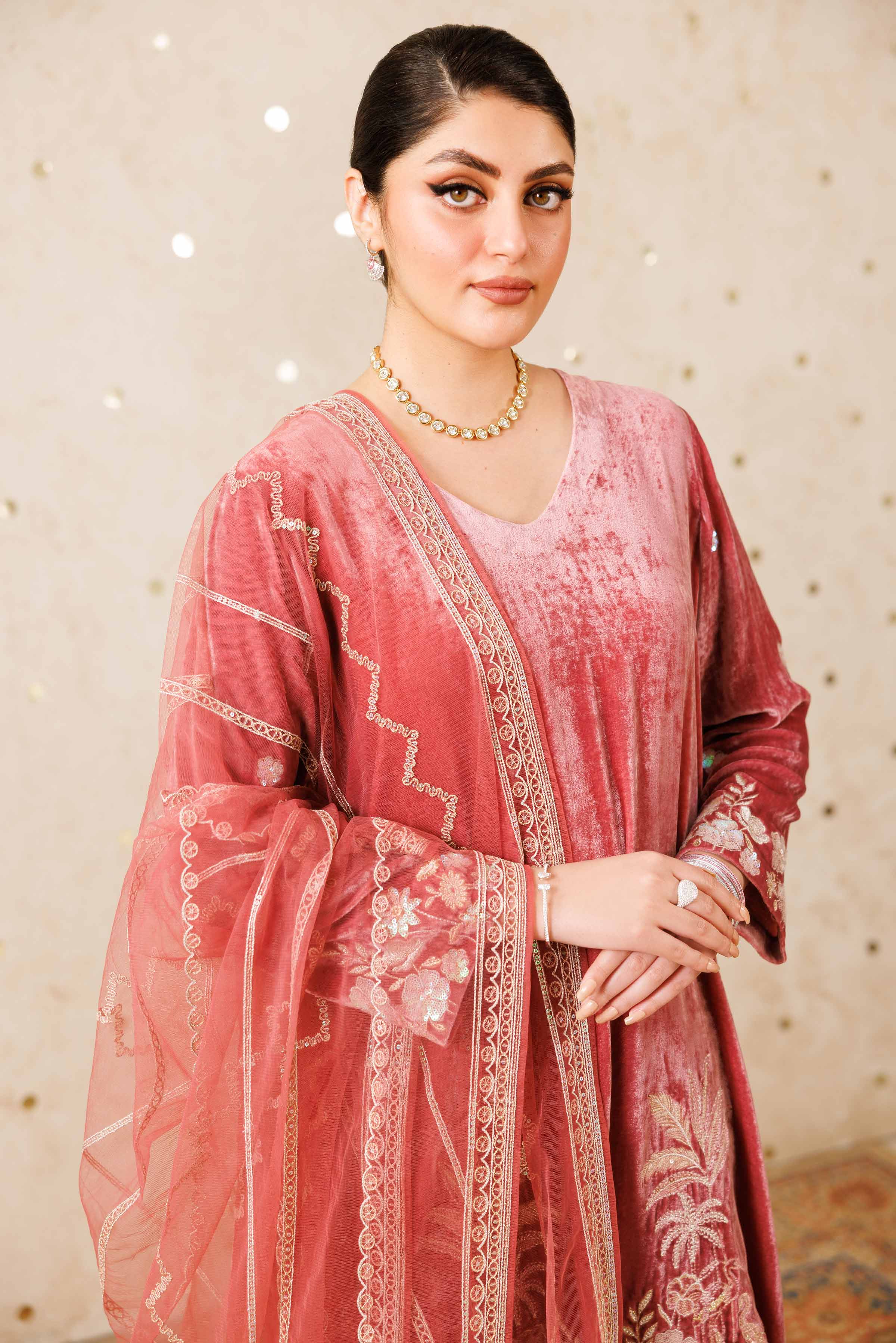 3 Piece - Embroidered Suit - KFW25-25 Luxury Pret Cross Season Edit 2025