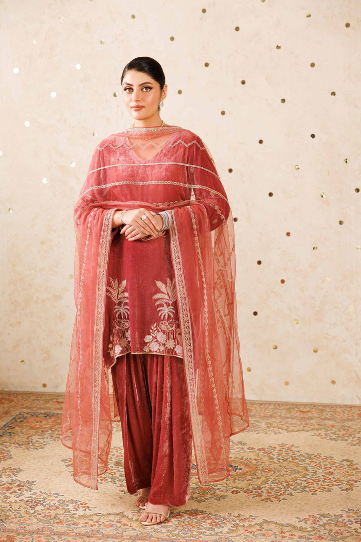 3 Piece - Embroidered Suit - KFW25-25 Luxury Pret Cross Season Edit 2025