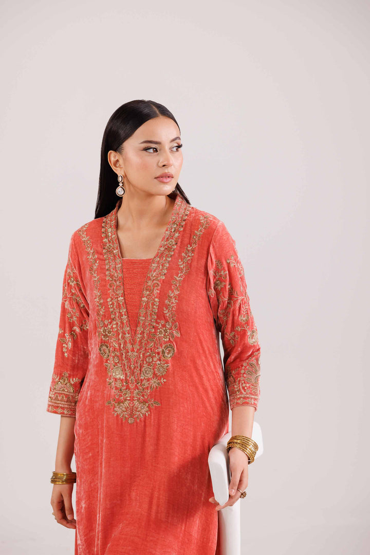 2 Piece - Embroidered Suit - KFW25-26 for Women - Pret Collection | Nishat | Shop Online