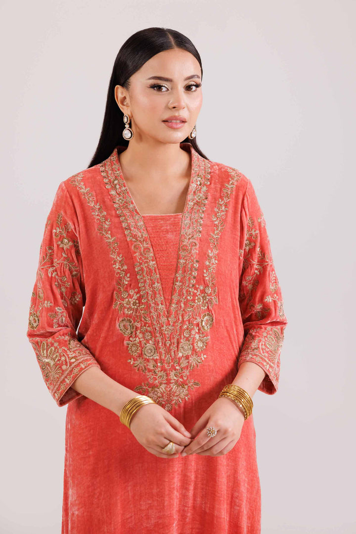 2 Piece - Embroidered Suit - KFW25-26 for Women - Pret Collection | Nishat | Shop Online
