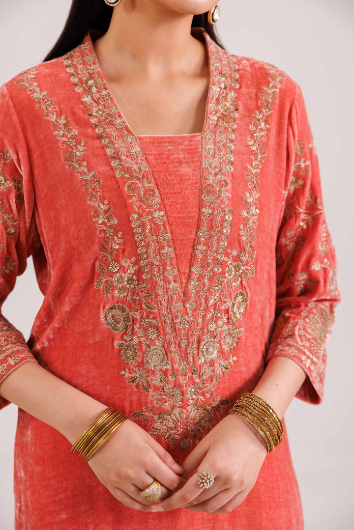 2 Piece - Embroidered Suit - KFW25-26 for Women - Pret Collection | Nishat | Shop Online