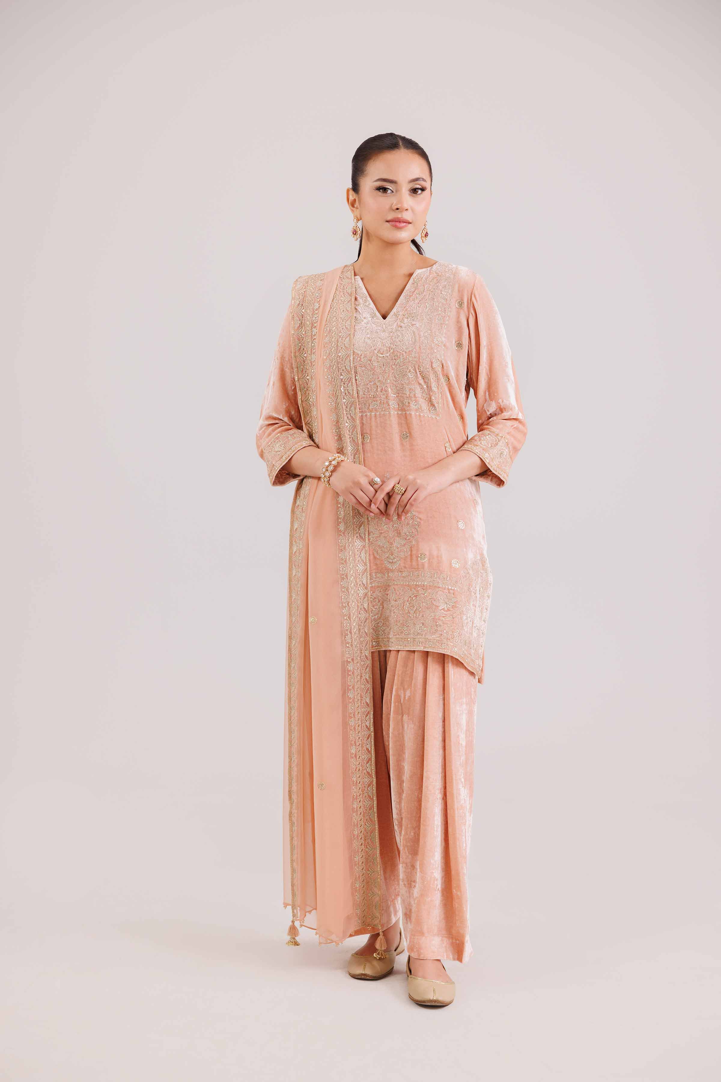 3 Piece - Embroidered Suit - KFW25-28 for Women - Pret Collection | Nishat | Shop Online