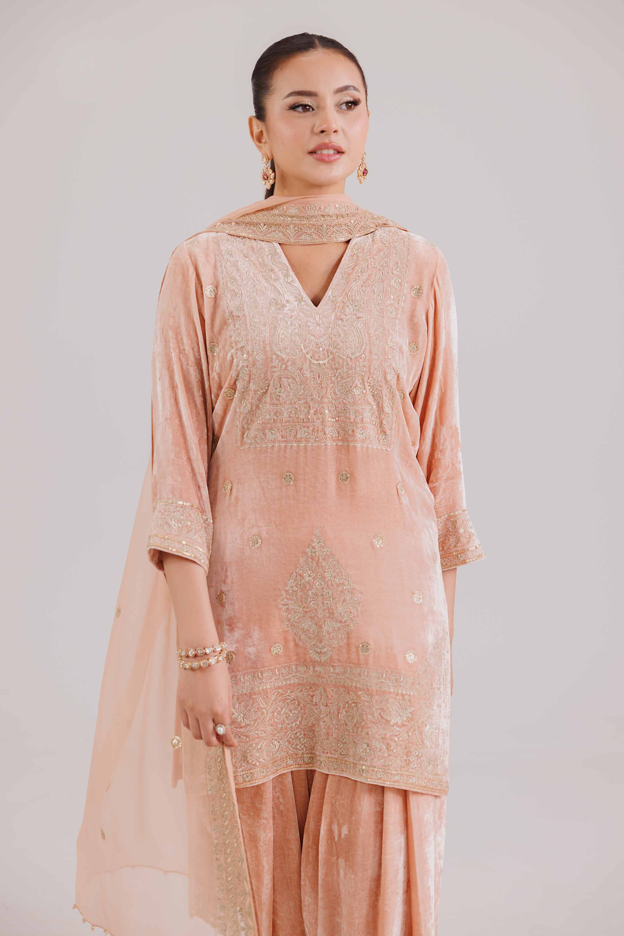 3 Piece - Embroidered Suit - KFW25-28 for Women - Pret Collection | Nishat | Shop Online
