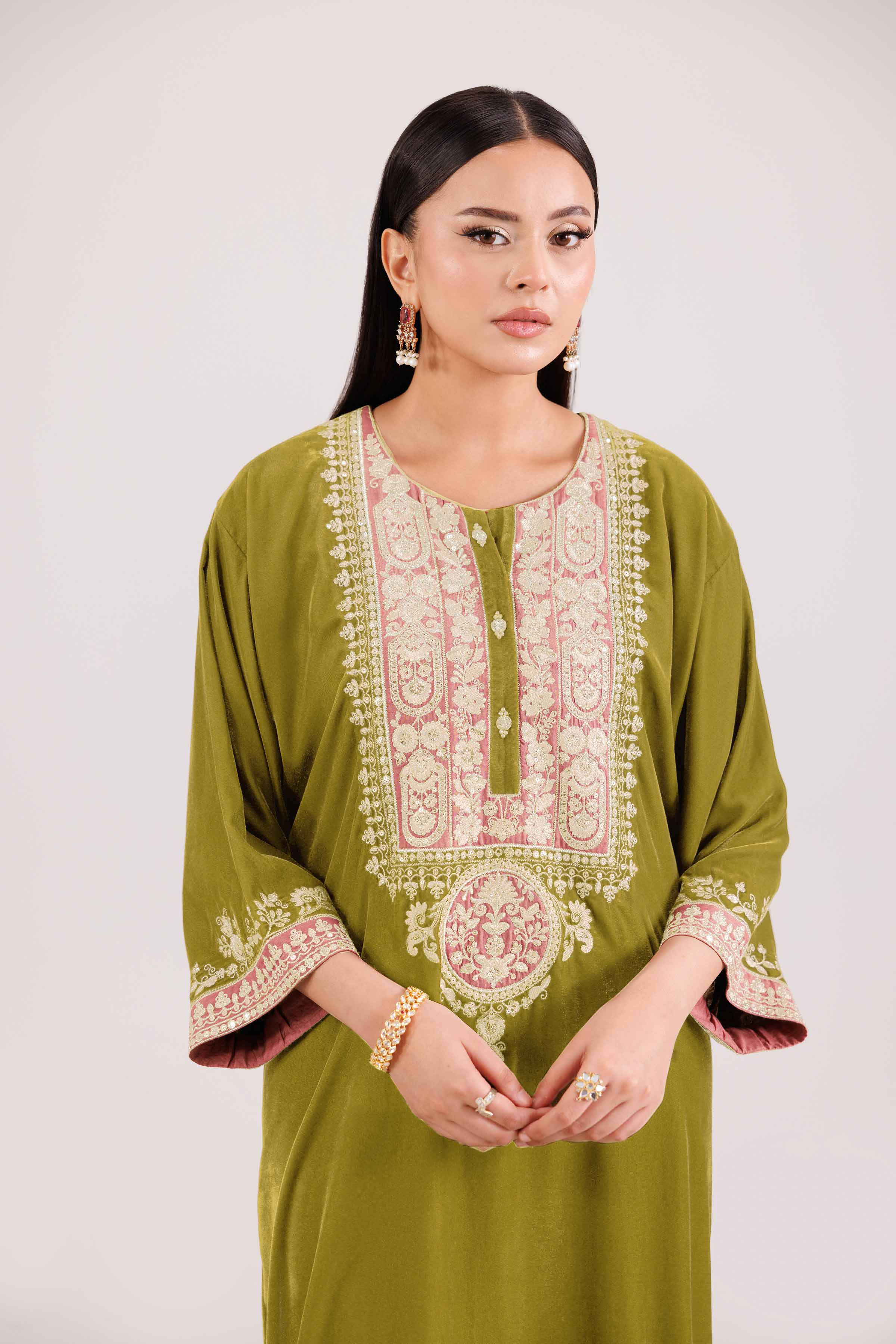 2 Piece - Embroidered Suit - KFW25-30