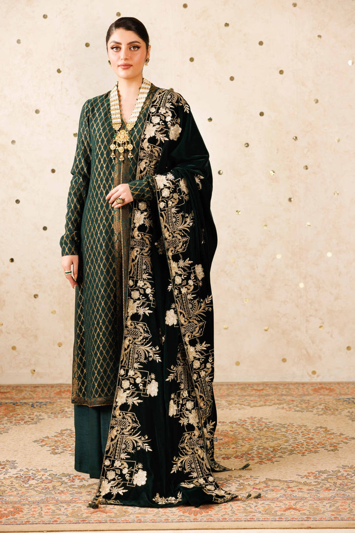 Embroidered Shawl - KFW25-48 Luxury Pret Cross Season Edit 2025