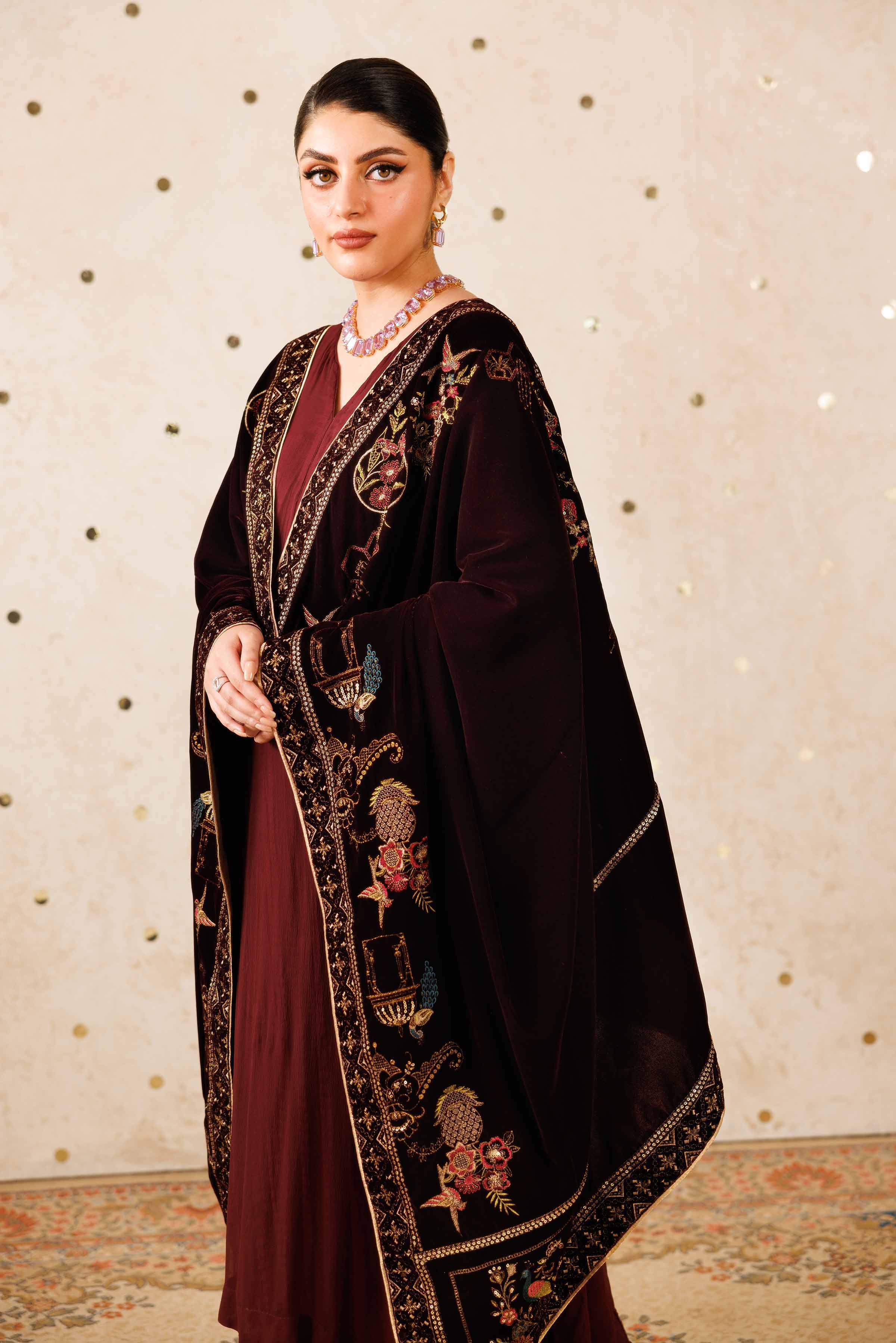 Embroidered Shawl - KFW25-50